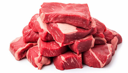 Obraz premium Beef Isolated on White Background