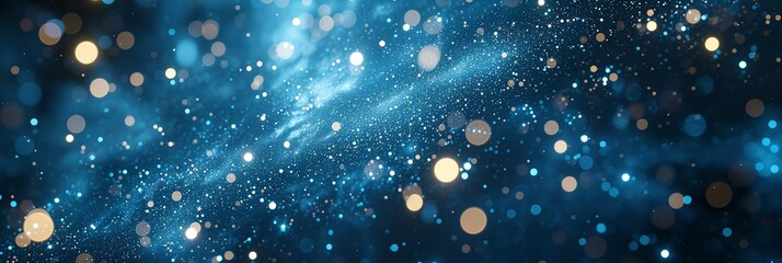 Enchanting Glitter Particles - Magical Space Inspired Background - obrazy, fototapety, plakaty