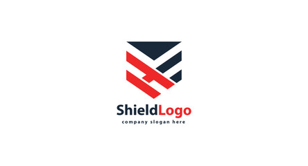 Shield icon template isolated. shield logo design, color editable vector illustration.