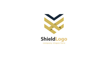 Shield icon template isolated. shield logo design, color editable vector illustration. - obrazy, fototapety, plakaty