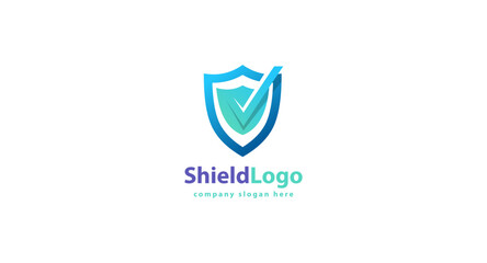 Shield icon template isolated. shield logo design, color editable vector illustration.