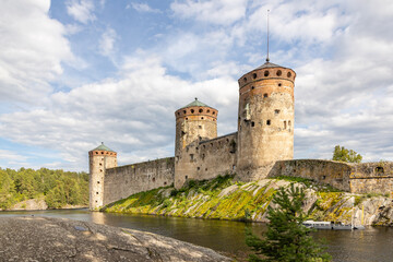 Burg Olavinlinna in Savonlinna, Finnland - 700581506