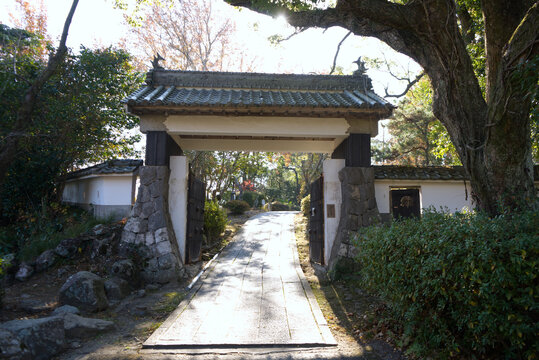 Entrance gate to Kitsuki castle of Kitsuki City, Oita Prefecture