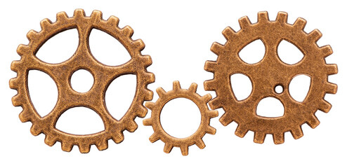 gear wheel as part of teamwork, isolated over transparent background png