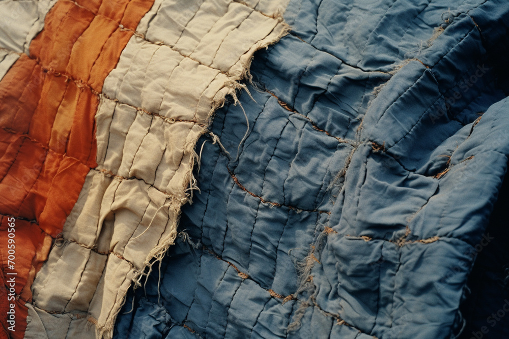 Poster A visual exploration of the texture and details found in various fabrics.