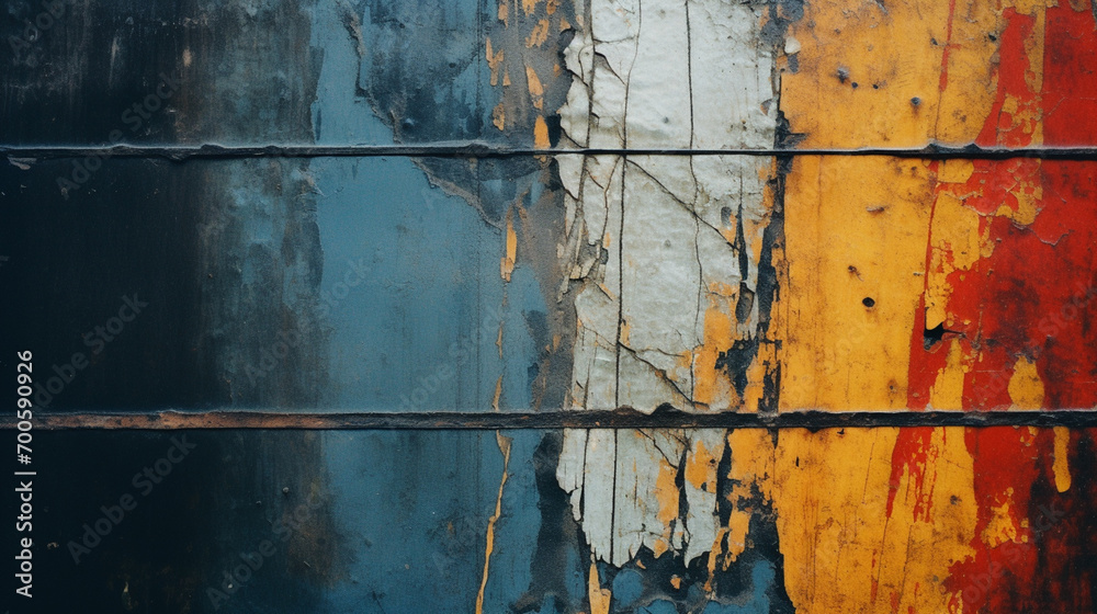Poster A harmonious blend of colors and textures, creating a visually appealing abstract piece.