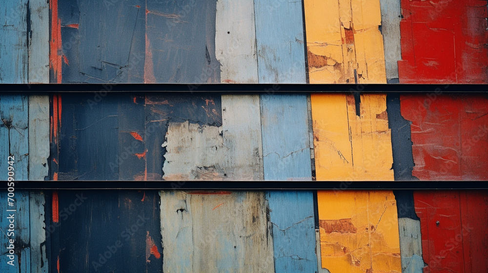 Poster A harmonious blend of colors and textures, creating a visually appealing abstract piece.
