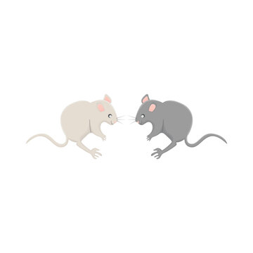 two mice illustration