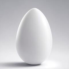 Quartz stone Egg shape on white background