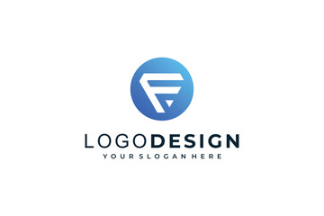 initial letter F logo design, icon and symbol logo design