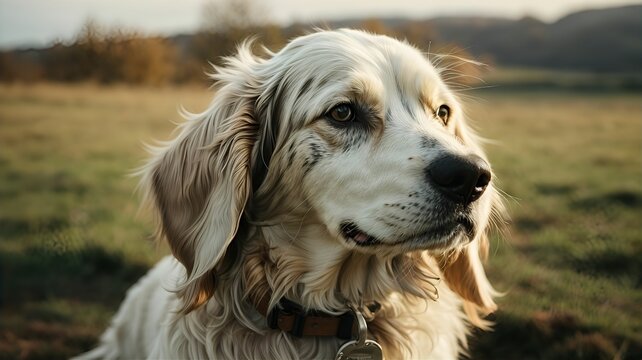 English Setter Dog,portrait of a dog ,Close-up portrait photography of Dog,Portrait of a little pet,cute brown dog at home,Portrait of a pet.