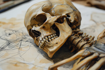 show the bone as a drawing in the presentation