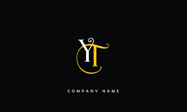 YT, TY, Y, T Abstract Letters Logo Monogram