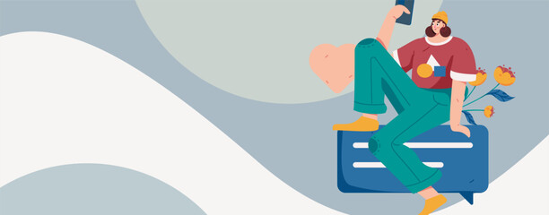 3.12 International Women's Day professional women flat character vector concept operation hand drawn illustration
