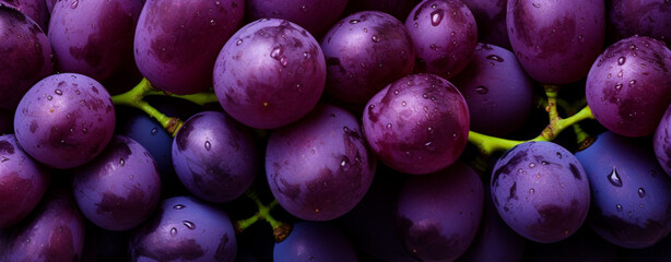 Fresh grapes background. Fruit market