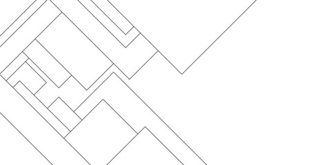 Abstract sketch of a building with lines, Abstract background of white Business cards with lines, Connected lines with geometric stripes, Industrial construction design of houses with geometric lines.