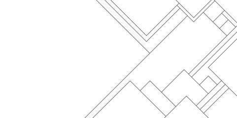 Abstract sketch of a building with lines, Abstract background of white Business cards with lines, Connected lines with geometric stripes, Industrial construction design of houses with geometric lines.