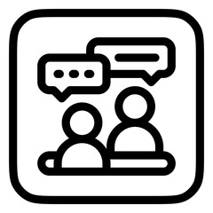 Editable job interview, consultation, consulting, service vector icon. Business, work, job, office. Part of a big icon set family. Perfect for web and app interfaces, presentations, infographics, etc