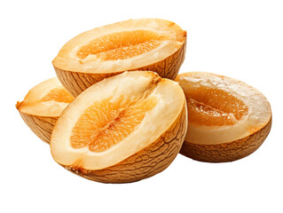 simple clip art of Santol Fruit on white background