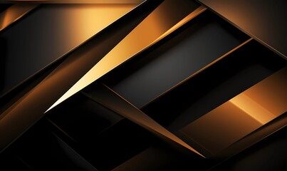 Abstract Black Gold Gradient Luxury Background