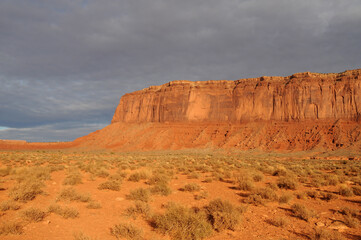 Harsh and Desolate Monument Valley Arizona USA Navajo Nati