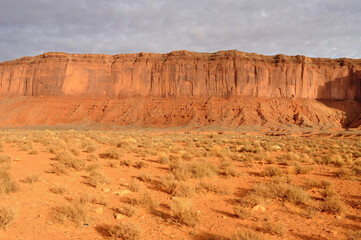 Fototapeta na wymiar Harsh and Desolate Monument Valley Arizona USA Navajo Nation