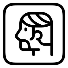 Editable hair style vector icon. Barbershop, lifestyle, grooming. Part of a big icon set family. Perfect for web and app interfaces, presentations, infographics, etc