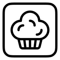 Editable muffin, cupcake, cake vector icon. Bakery, cooking, food. Part of a big icon set family. Perfect for web and app interfaces, presentations, infographics, etc