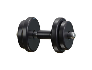 Dumbbell icon 3d rendering vector illustration