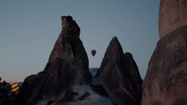 Valley at Goreme National Park in Cappadocia, Turkey.