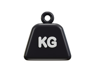 Obraz premium 3d kilogram weight icon. metal old kg weight sign. metal weight kilogram heavy icon