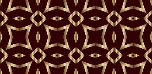 Abstract classic golden pattern. Set of modern geometric luxury backgrounds for business or presentation or greeting cards with golden lines 