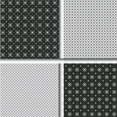 black and white seamless patterns
