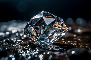 Radiant Cut Diamond Brilliance, Created with Generative AI Technology