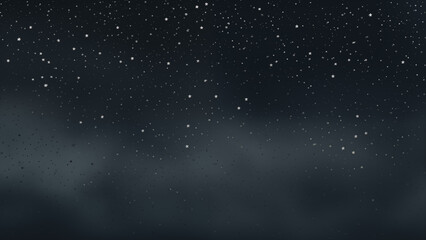 Starry Night - Minimal Dots on Charcoal”