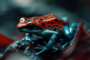 Fototapeta premium Red poison dart frog