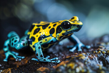 Fototapeta premium Yellow poison dart frog