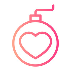 bomb gradient icon