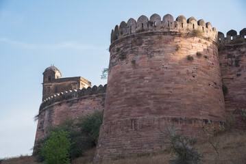Beautiful architecture. Protection Walls of Dhar Fort, Medieval Period Fort, Dhar, Malwa, Madhya Pradesh, India. - obrazy, fototapety, plakaty