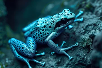 Foto op Canvas Blue poison dart frog © paul