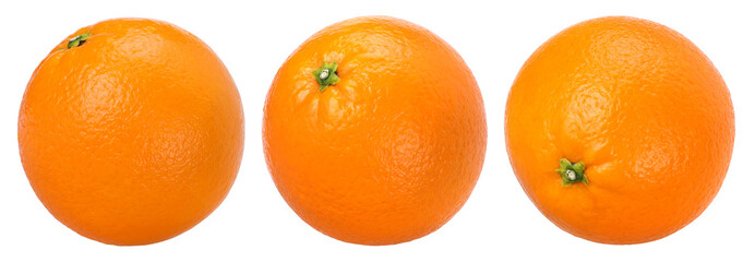 Orange fruit isolated, transparent PNG, PNG format, full depth of field, cut out, collection