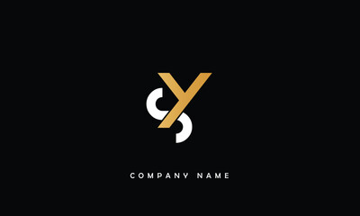 YS, SY, Y, S Abstract Letters Logo Monogram