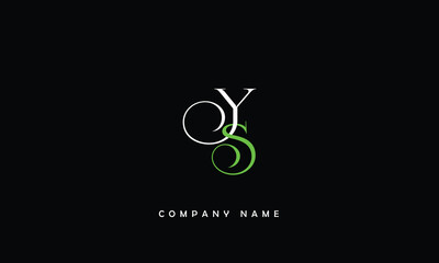 YS, SY, Y, S Abstract Letters Logo Monogram