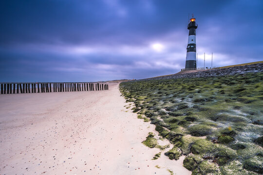 The Lighthouse of Breskens, Zeeland, early morning.