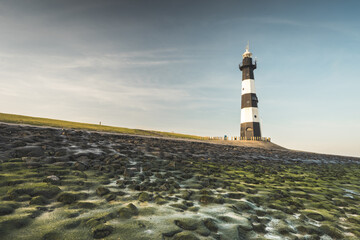 The Lighthouse of Breskens, Zeeland, early morning.