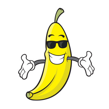 banana character vector art illustration design