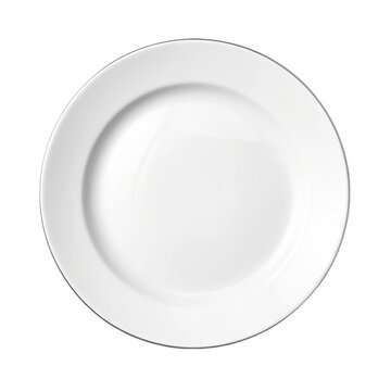 white plate isolated on white
