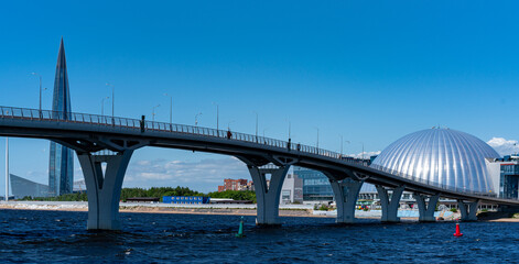 Lakhta Center, a skyscraper in Saint Petersburg, Russia.