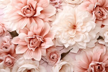 beautiful floral peach colored background