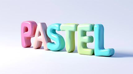 Soft Pop Style Pastel Typography